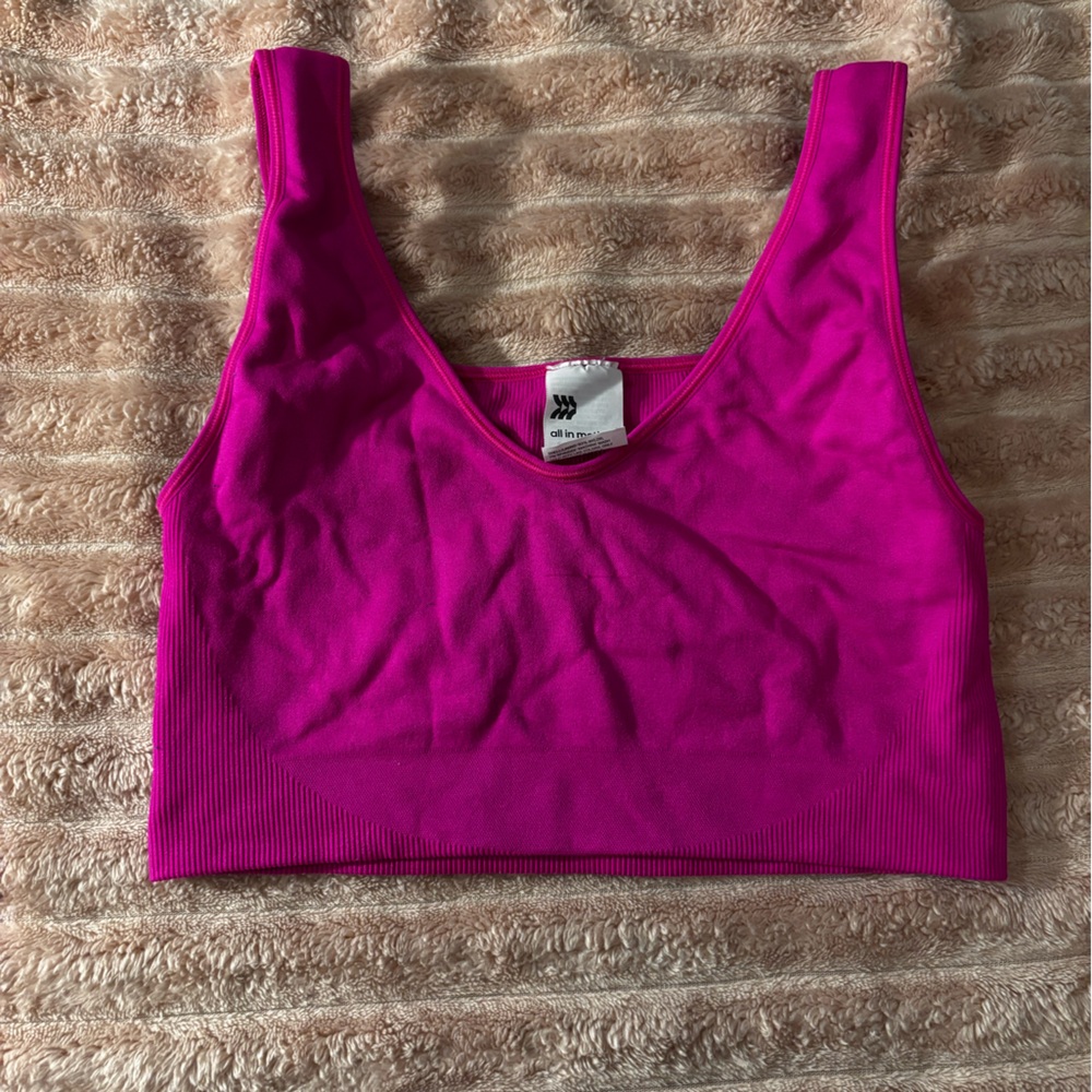 All in Motion Fuchsia Sports Bra